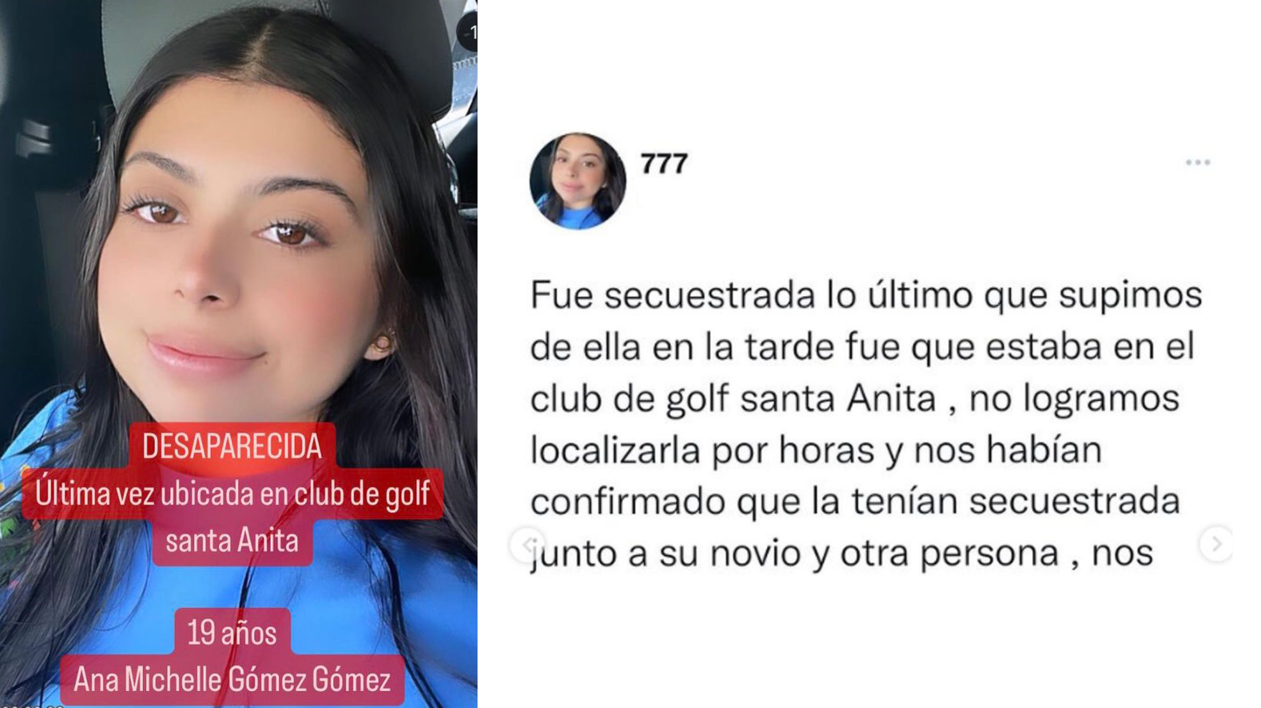 Investigan desaparición de Ana Gómez; la joven fue presuntamente